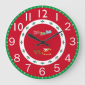Weihnachten Große Wanduhr (Vorderseite)