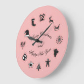 Weihnachten  große wanduhr (Winkel)