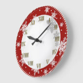 Weihnachten Große Wanduhr (Winkel)