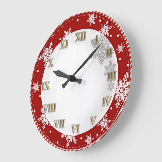 Weihnachten Große Wanduhr (Winkel)