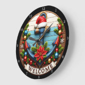 Weihnachten Große Wanduhr (Winkel)