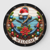 Weihnachten Große Wanduhr (Vorderseite)