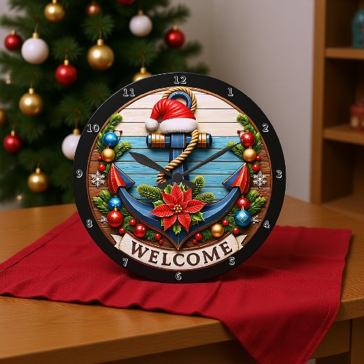 Weihnachten Große Wanduhr