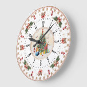 Weihnachten Große Wanduhr (Winkel)