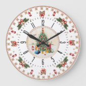 Weihnachten Große Wanduhr (Vorderseite)