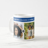 Weihnachten Großeltern 3 Fotos Kaffeetasse (Vorderseite Links)