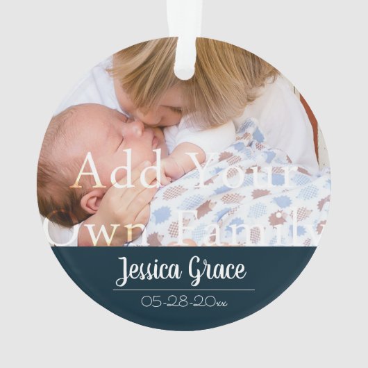 Weihnachten Großeltern Erster Feiertag Ornament (Rückseite)