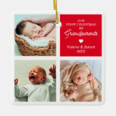 Weihnachten Großeltern Foto Weihnachten Keramikornament (Vorderseite)