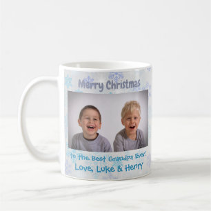 Weihnachten Großeltern Großkinder Foto Kaffeetasse