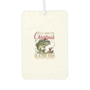 Weihnachten Großer Fisch Barsch Weihnachtsmann Boo Autolufterfrischer