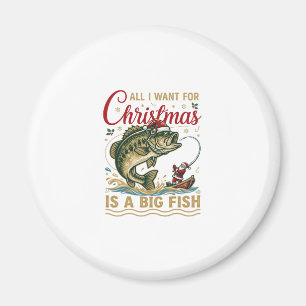 Weihnachten Großer Fisch Barsch Weihnachtsmann Boo Magnet