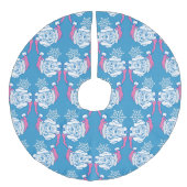 Weihnachten Großes Ding Leinenimitat Weihnachtsbaumdecke (Vorderseite)