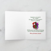 Weihnachten - Großmutter - Zug mit Geschenken (Innenseite)