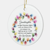 Weihnachten, Großtochter 2025 Keramik Ornament (Links)