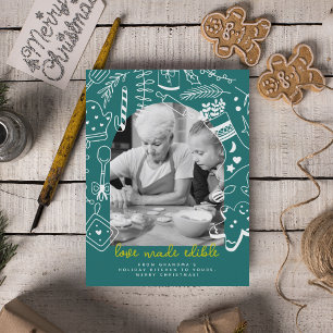 Weihnachten Grün Backbrille Bright Foto Card