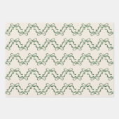 Weihnachten Grün & Creme Moderner Urlaub Tiny Bows Geschenkpapier Set (Vorderseite 3)