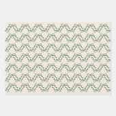 Weihnachten Grün & Creme Moderner Urlaub Tiny Bows Geschenkpapier Set (Vorderseite 2)