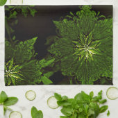 Weihnachten Grün florale Küchentücher (Gefaltet)