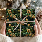 Weihnachten Grün Gold Moody Festivals Grün Geschenkpapier