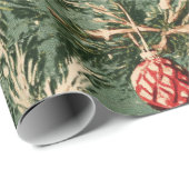 Weihnachten Grün & Rot Geschenkpapier (Rolleneckpunkt)
