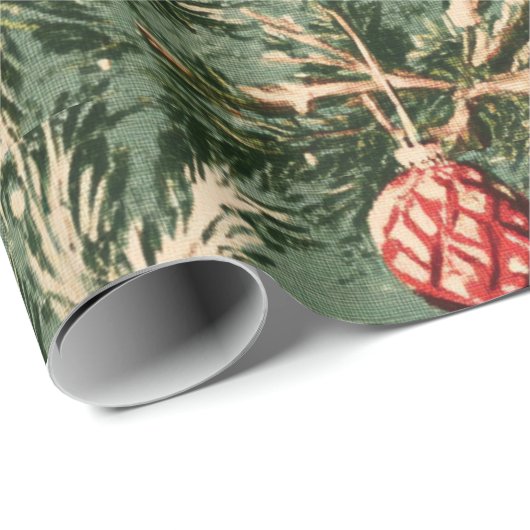 Weihnachten Grün & Rot Geschenkpapier (Rolleneckpunkt)