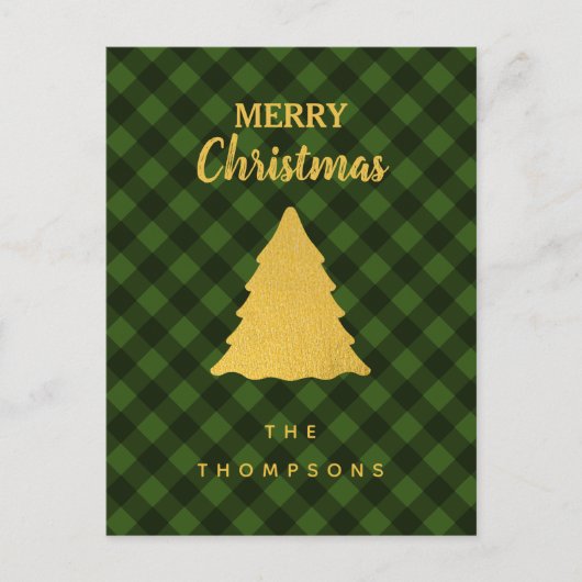 Weihnachten Grün & Schwarz Buffalo Karierten Weihn (Vorderseite)