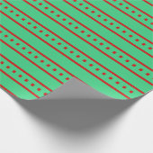Weihnachten grün und rot geschenkpapier (Ecke)