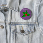 Weihnachten Grün und Rot heilige Thunder_Cove Button (Beispiel)