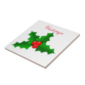 Weihnachten Grün und Rot heilige Thunder_Cove Fliese (Seite)