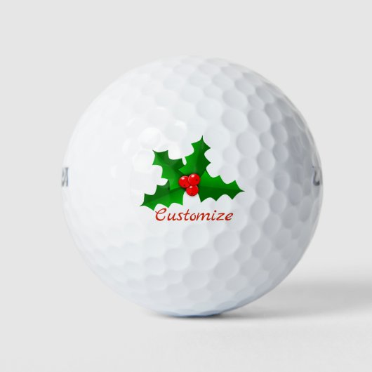 Weihnachten Grün und Rot heilige Thunder_Cove Golfball (Vorderseite)