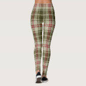 Weihnachten Grün und Rot Leggings (Rückseite)