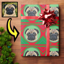 Weihnachten Grün und Rot mit Ihrem Foto