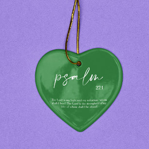 Weihnachten Grüne Bibel Verse Psalm Keramik Orname Ornament