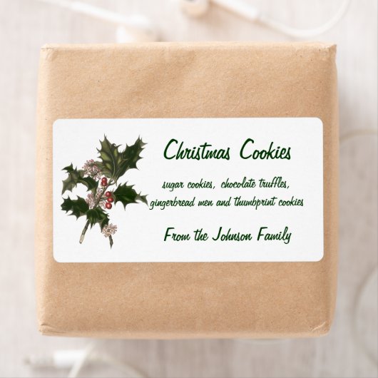 Weihnachten, Grüne Holly-Pflanze mit Berries (Insitu)