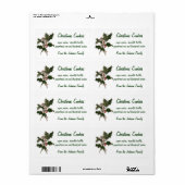 Weihnachten, Grüne Holly-Pflanze mit Berries (Vorne)