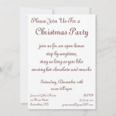 Weihnachten, Grüne Holly-Pflanze mit Berries Einladung (Rückseite)