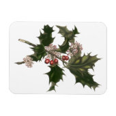 Weihnachten, Grüne Holly-Pflanze mit Berries Magnet (Horizontal)