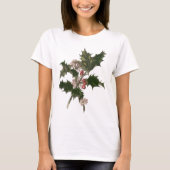 Weihnachten, Grüne Holly-Pflanze mit Berries T-Shirt (Vorderseite)