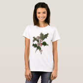 Weihnachten, Grüne Holly-Pflanze mit Berries T-Shirt (Vorne ganz)