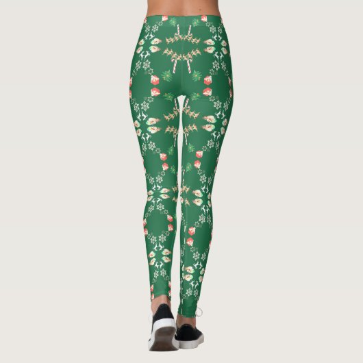 Weihnachten - Grüne Leggings (Rückseite)
