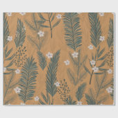 Weihnachten Grüne Pine Tree Muster Geschenkpapier (Flach)