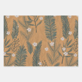 Weihnachten Grüne Pine Tree Muster Geschenkpapier Set (Vorderseite)