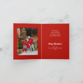 WEIHNACHTEN Grünpflanzen und Berries Gedecktes Fot (Innenseite)