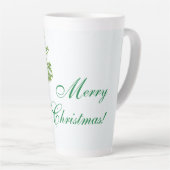 Weihnachten Grüntöne und Dinge Latte Tasse (Rechte Ecke)