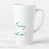 Weihnachten Grüntöne und Dinge Latte Tasse (Rechts)
