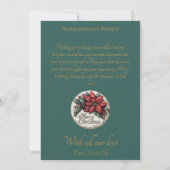 Weihnachten Gruß Kleider Ornamente Einladung (Rückseite)