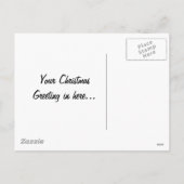 Weihnachten Gruß mit santa Claus Reisen in einem (Rückseite)