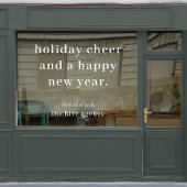 Weihnachten | Gruß von Unternehmen Fensteraufkleber