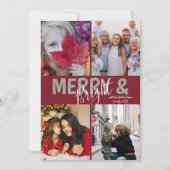 Weihnachten Grüße 4 Foto Fröhlich und hell Haus (Vorderseite)