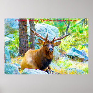 Weihnachten Grüße der Jäger Gatherer in meinem Leb Poster